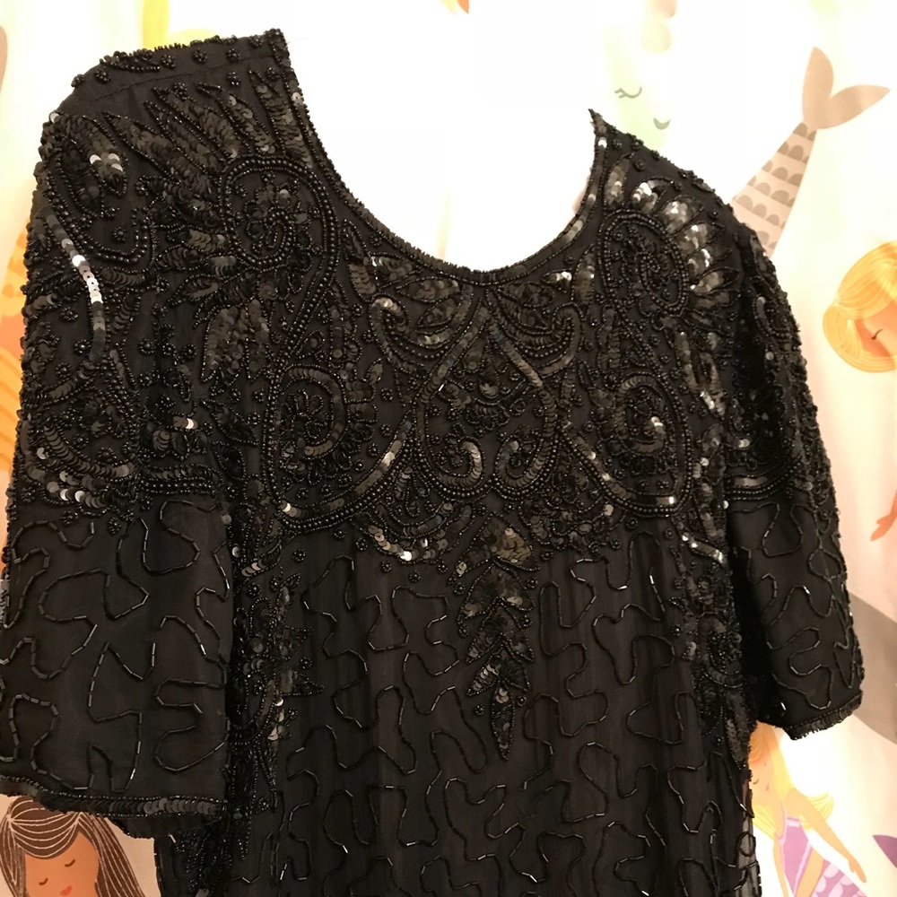 Price just lowered- Beaded Vintage cocktail Dress
